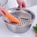 4 PCS Stainless Steel Colander, Grater, Mixing Bowl Set